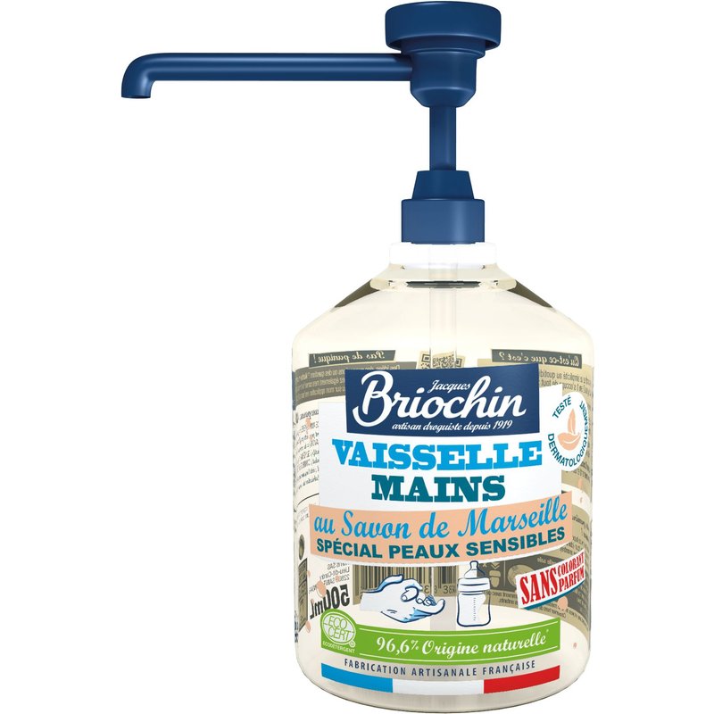 Liquide vaisselle et mains sans parfum - 500 ml - Special mains sensibles