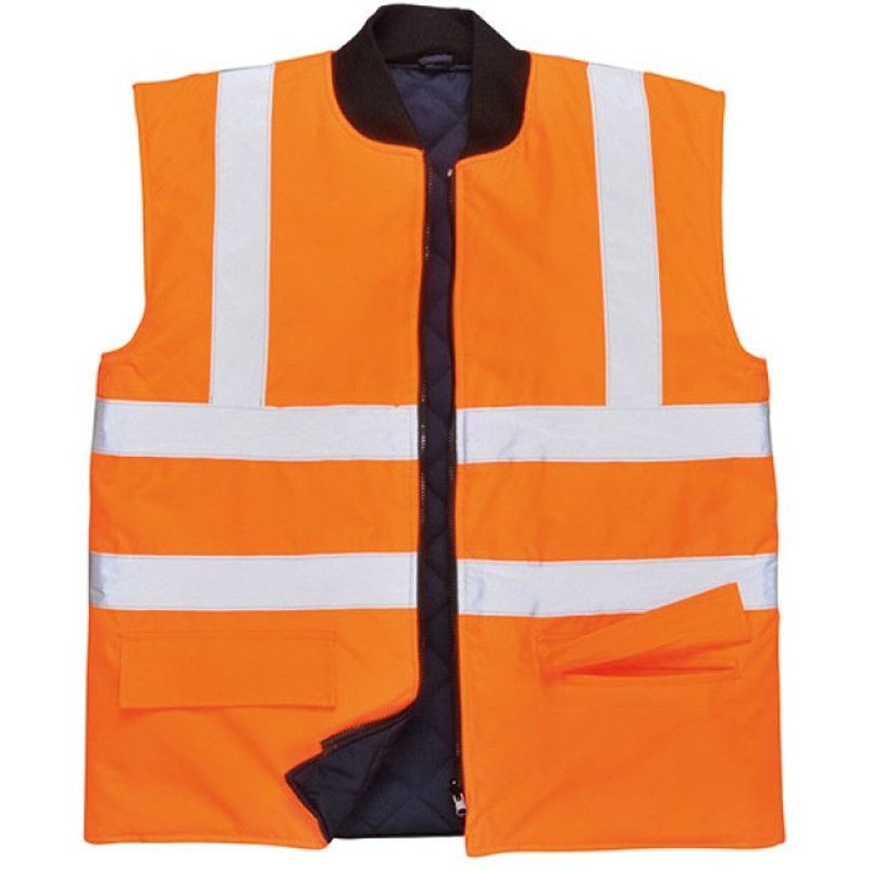 GILET REVERSIBLE HIVI ORANGE FLUO T2XL 18771-OGF-2XL