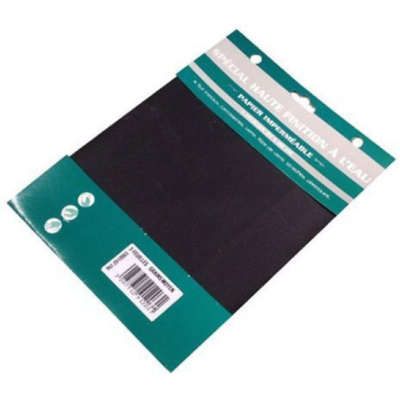 Papier imperméable 3 feuilles grains assortis