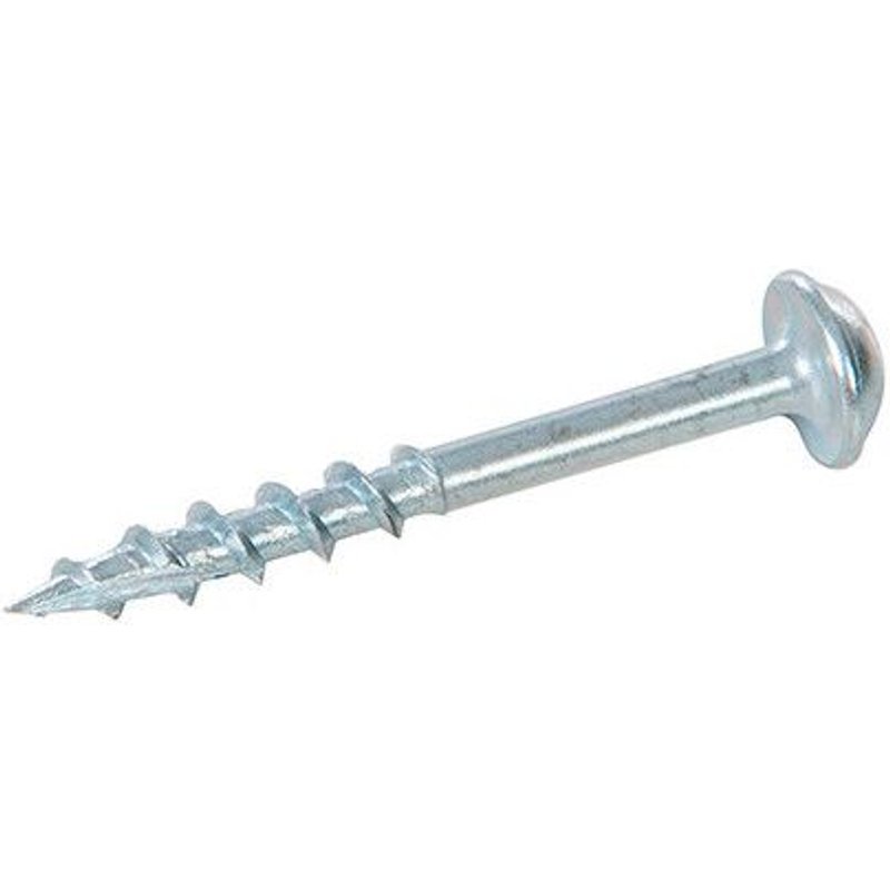 250 vis SQ numéro 8 x 1-1/2" TC à collerette pas grossier pour perçages dissimulés - 447177 - Triton