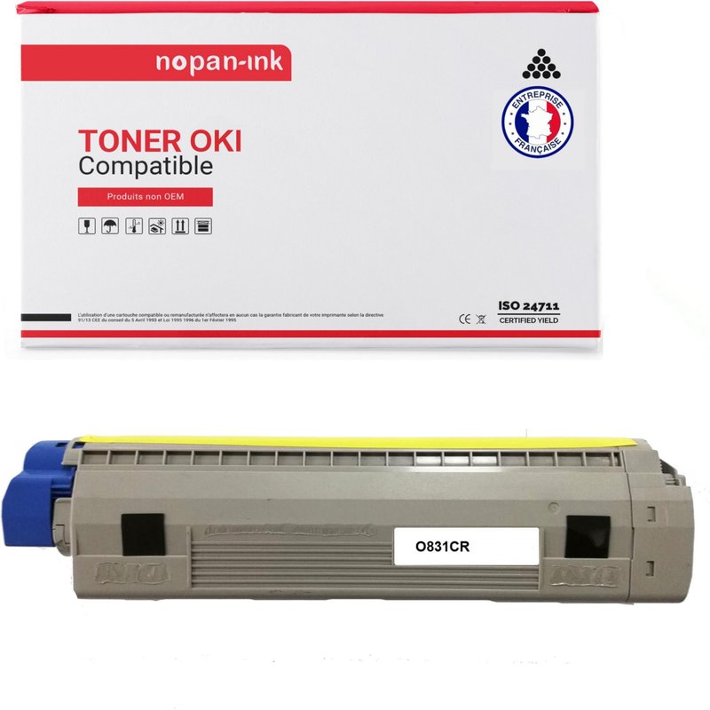 1 Toner pour OKI 44844507 Cyan 10000 Pages avec OKI C 831 CDTN OKI C 831 DM OKI C 831 DN OKI C 831 N OKI C 831 Series OKI C 841 CDTN OKI C 841 DN OKI C 841 N