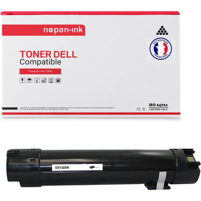 1 Toner pour DELL 593-10925 Black 18000 Pages avec Dell 5130cdn