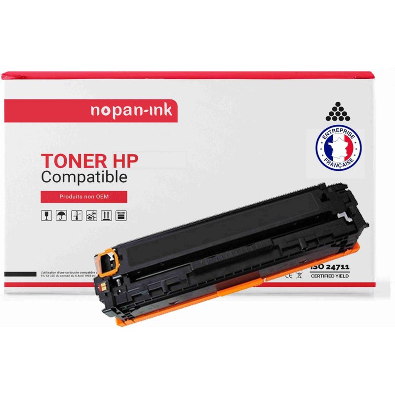 1 Toner pour HP CC530A Black 3500 Pages avec P LaserJet Pro 300 Color M351a P LaserJet Pro 300 Color MFP M375nw P LaserJet Pro 400 Color M451 series P LaserJet Pro 400 Color MFP M475 series P Color La