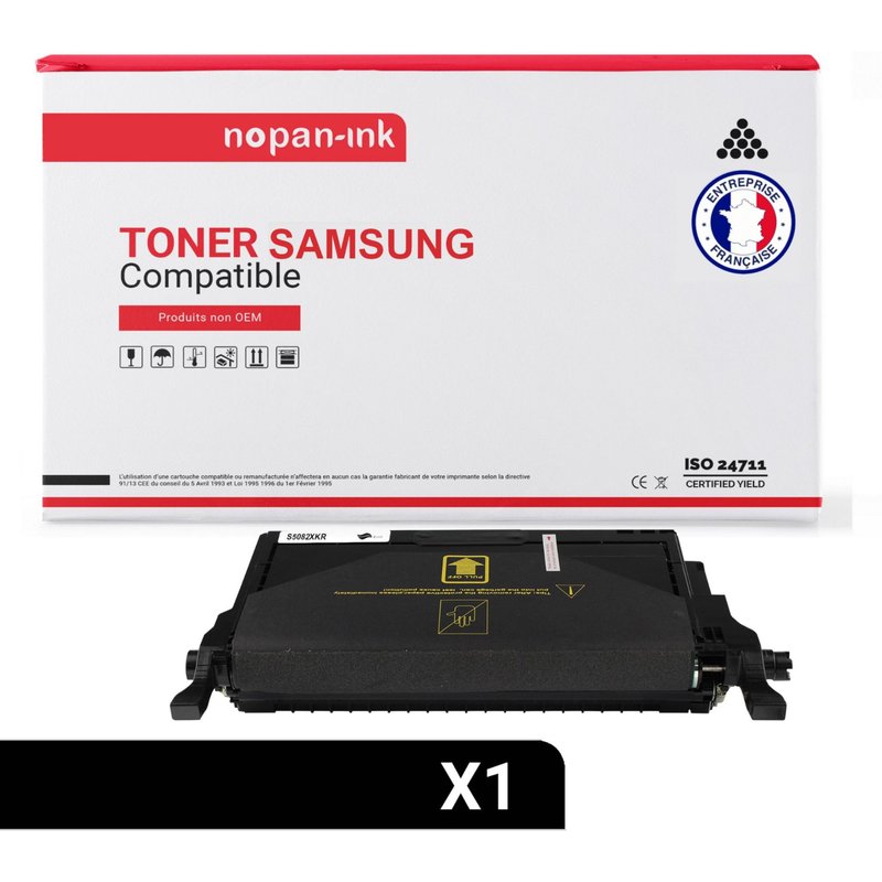 1 Toner pour SAMSUNG CLT-5082L ELS Black 5000 Pages avec Samsung CLP-620 Samsung CLP-620 ND Samsung CLP-620 Series Samsung CLP-670 Samsung CLP-670 N Samsung CLP-670 ND Samsung CLP-670 Series Samsung C