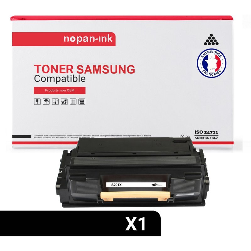 1 Toner pour SAMSUNG MLT D201L XAA Black 20000 Pages avec Samsung ProXpress M4030ND Samsung ProXpress M4080FX