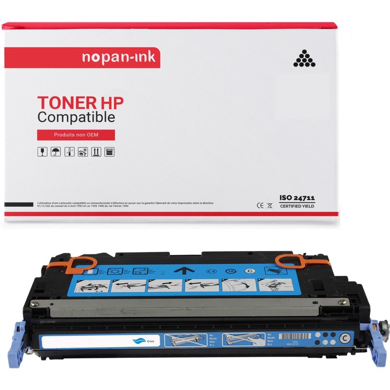 1 Toner pour P Q7581A Cyan 6000 Pages avec P Color LaserJet 3600 P Color LaserJet 3600DN P Color LaserJet 3600N P Color LaserJet 3800 P Color LaserJet 3800dn P Color LaserJet 3800DTN P Color LaserJet