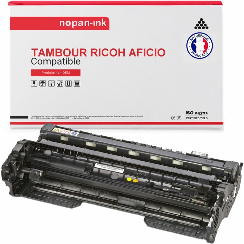 1 Toner pour RICOH AFICIO 407511 SP6430 Black 25000 Pages avec Lanier Sp SP 6430 dn NRG SP 6430 dn Rico Aficio SP 6430 dn SP 6430 dn