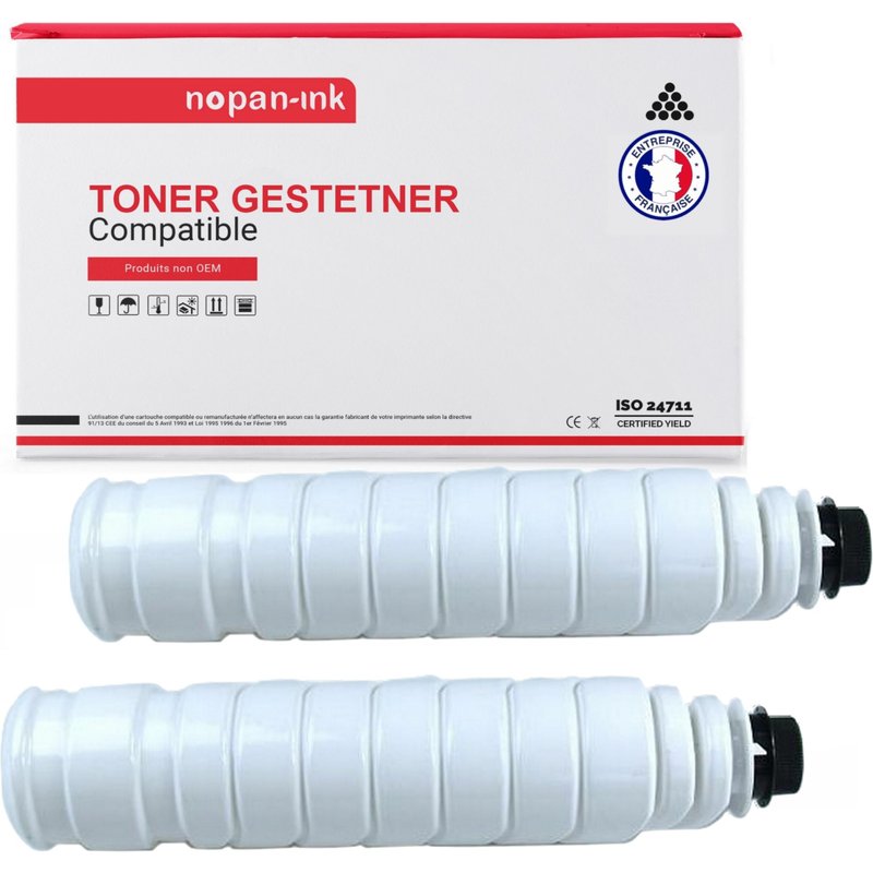 2 Toner pour GESTETNER Type 2205D Black 8000 Pages avec 3225
