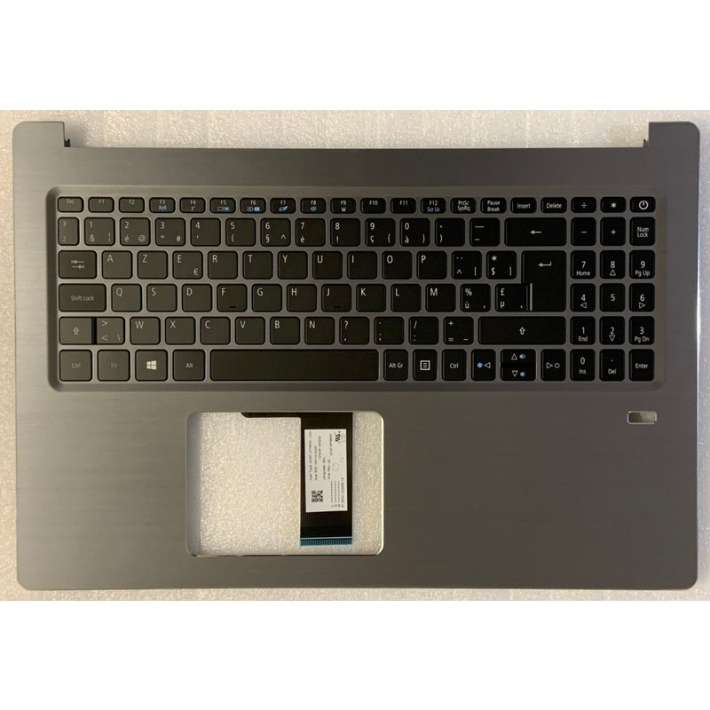 Clavier Azerty Belge Acer Swift SF315-41 6B.GUBN5.026 SV5P_A70BWL 0KN1-232BE12 NKI151A041 NK.I151A.041 ACM16P66B0 TOPCASE Gris rétroéclairé