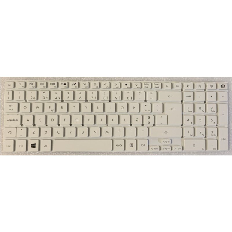 Clavier Qwerty PO Portugais Packard Bell EasyNote TV43HC TV43CM NK.I171S.02B V121702GK3 PK130O42B17 Blanc