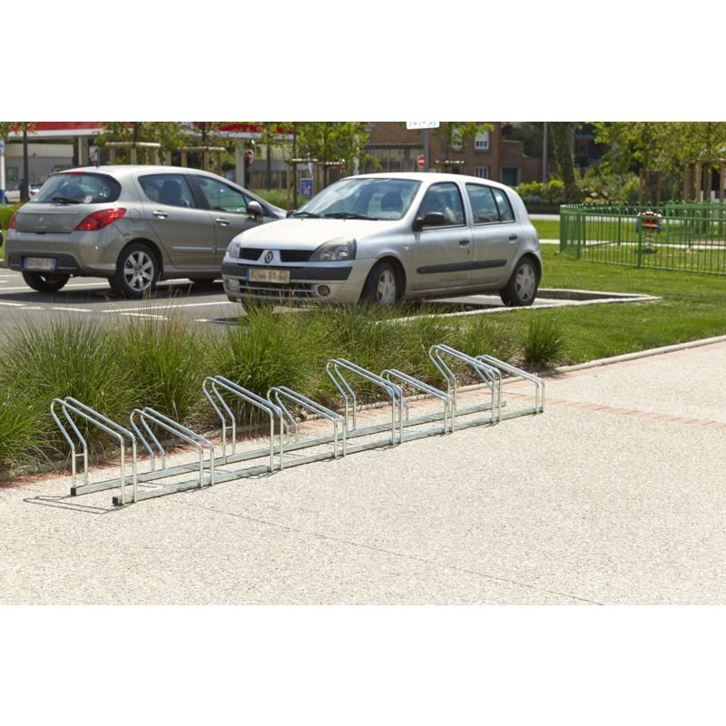 Râtelier à vélos 8 Vélos - 2 Niveaux côte à côte - Mottez M024V8