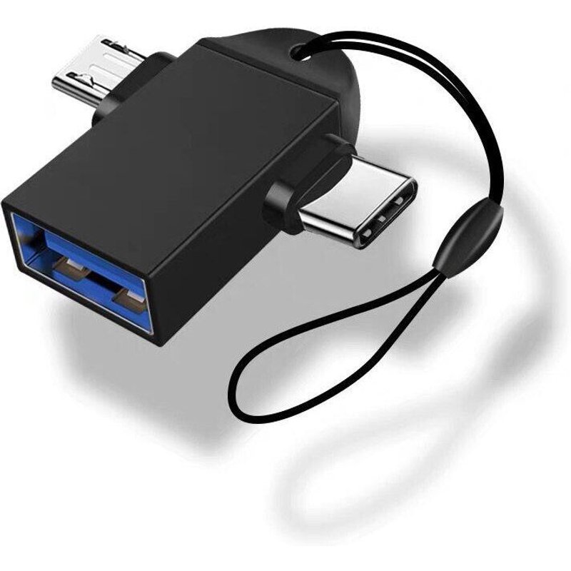 Adaptateur Micro USB OTG 2 en 1, 5Gbps, convertisseur de transmission de données pour Android Huawei, tablette, disque dur, téléphone