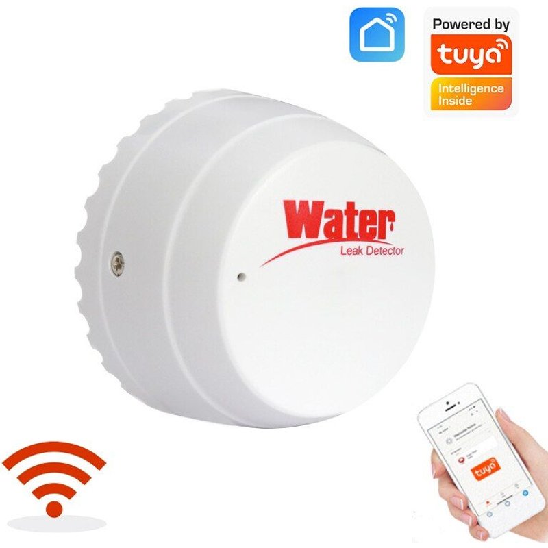 alarme de fuite d'eau Wifi, système de sécurité indépendant, capteur de fuite d'eau, alerte de débordement