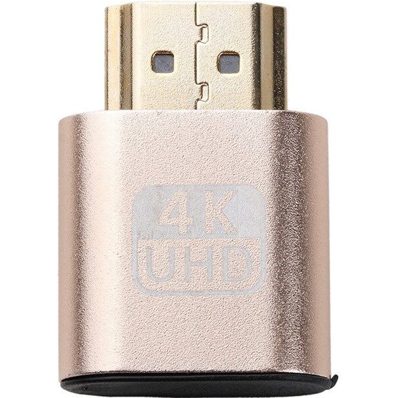 Adaptateur d'affichage virtuel VGA compatible HDMI 1.4 DDC EDID, prise factice, sans tête, émulateur d'affichage fantôme, plaque de verrouillage de carte vidéo