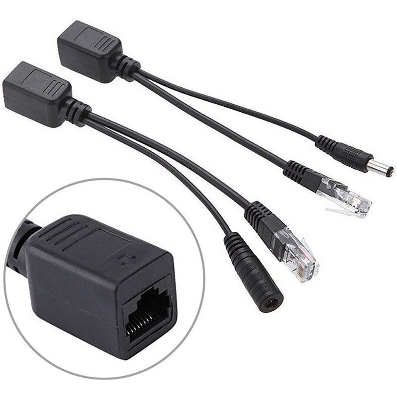 Câble POE passif sur Ethernet, séparateur POE RJ45, Module d'alimentation d'injecteur, Kit de câbles pour IP Camea