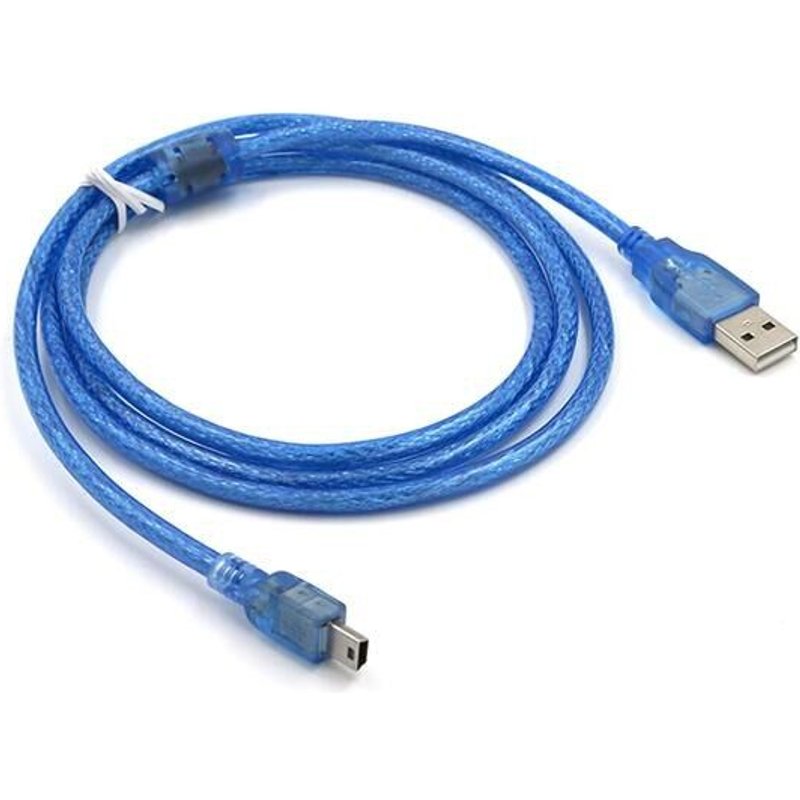 Câble de données USB 2.0 à Mini 5 broches M/M, 3 M 5M 10M 10 pieds 16 pieds 33 pieds, de haute qualité, blindé, bleu A mâle à 5 P B mâle pour mp3 mp4 GPS voiture