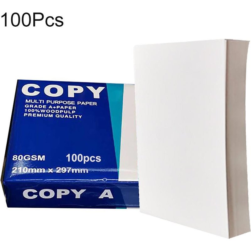 Papier d'impression A4 multifonction, 100 pièces, papier artisanal pour imprimante artistique, fournitures scolaires de bureau