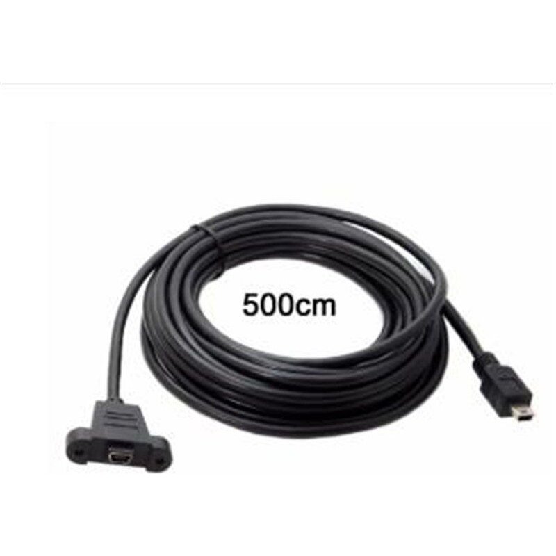 Câble adaptateur de lumière Mini USB B 5 broches mâle à femelle, rallonge de 0.5m 3m 5m