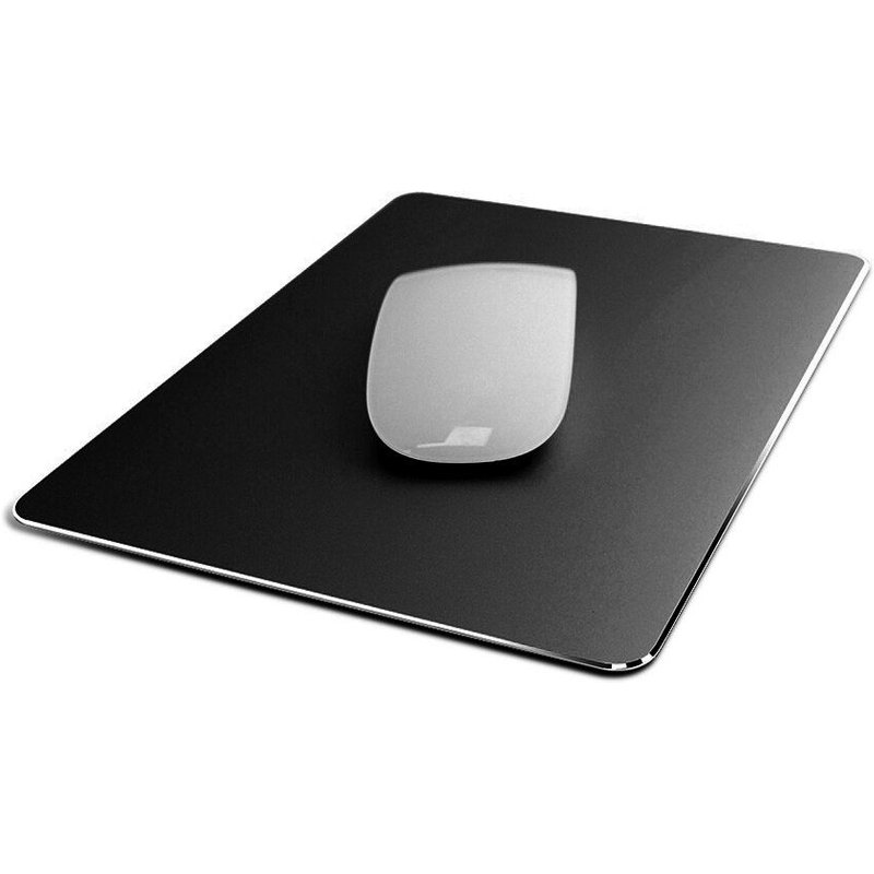 Tapis de souris Double face en aluminium, antidérapant, fin et sensible, pour ordinateur PC et portable