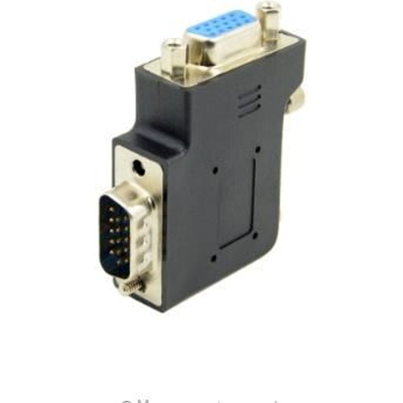 Adaptateur d'extension de câble Vertical plat à angle droit, VGA SVGA mâle à femelle, 90 degrés
