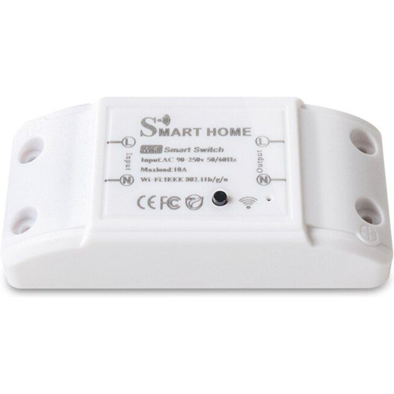 Commutateur WiFi intelligent sans fil 10A, consommation d'énergie en temps réel, mesure Compatible avec Siri HomeKit, Alexa et Google Assistant