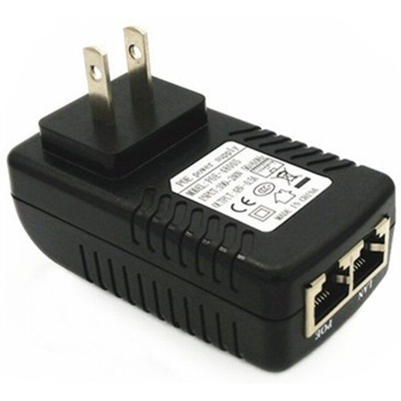 Injecteur POE 24V 1A pour caméra IP CCTV, sécurité, alimentation PoE, adaptateur Ethernet, prise US