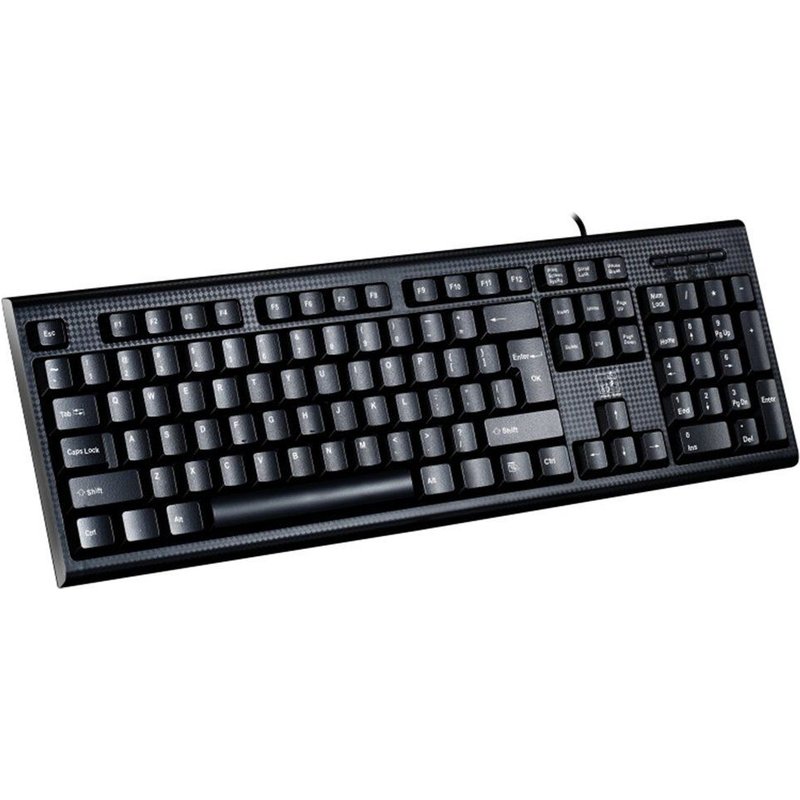 Clavier filaire USB Ă ouverture plate, pour bureau et maison, PS/2, pour ordinateur de bureau