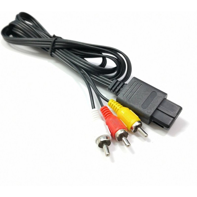 Câble Audio et vidéo stéréo pour N64 SNES Gamecube, 6 pieds RCA AV TV, pour nintendo 64, design exquis, Durable