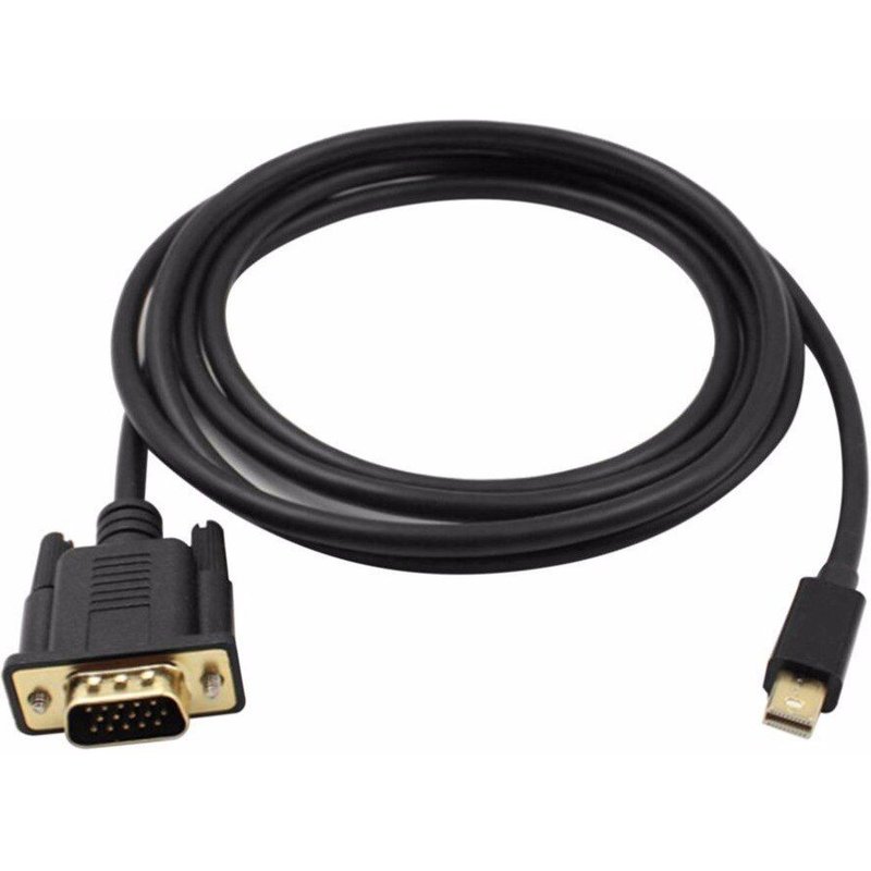 Adaptateur de câble Mini Displayport vers VGA, 1.8m, Full HD, 1080P, Port d'affichage mâle vers VGA, pour MacBook, HDTV, projecteur