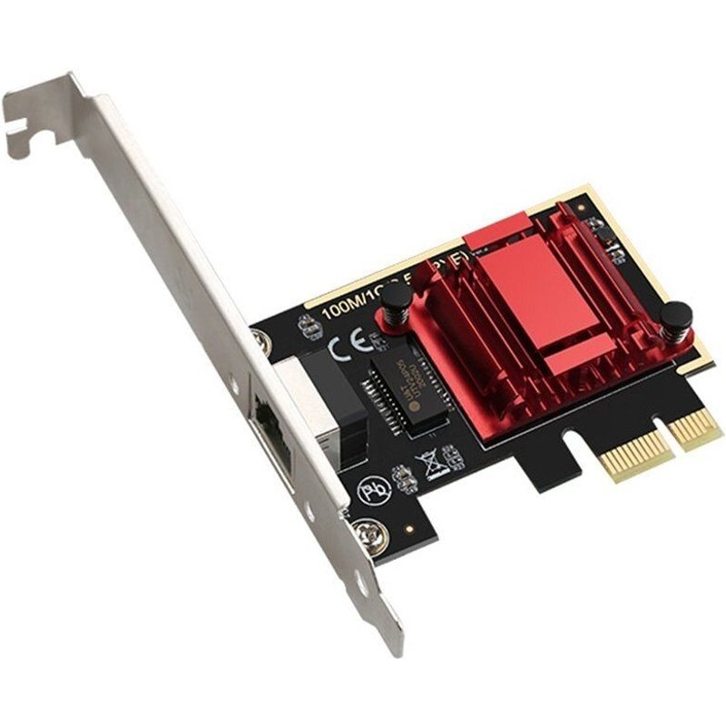 Carte réseau Gigabit RJ45, 2500 mb/s, 10/100/1000 mb/s, adaptateur réseau LAN 2.5 ghz, pour jeu, PCIE