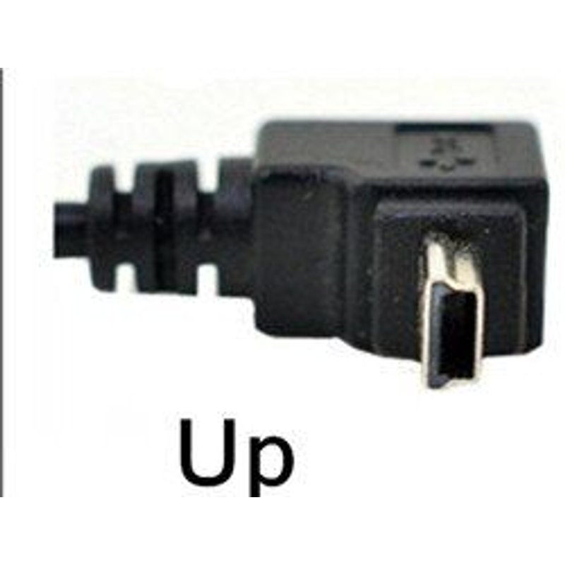 Mini câble mâle USB avec 5 broches, cordon avec angle gauche, 90 degrés, vers USB 2.0, 0.25 m, 0.5 m, 1.8 m, 5 m, câble de synchronisation de data,