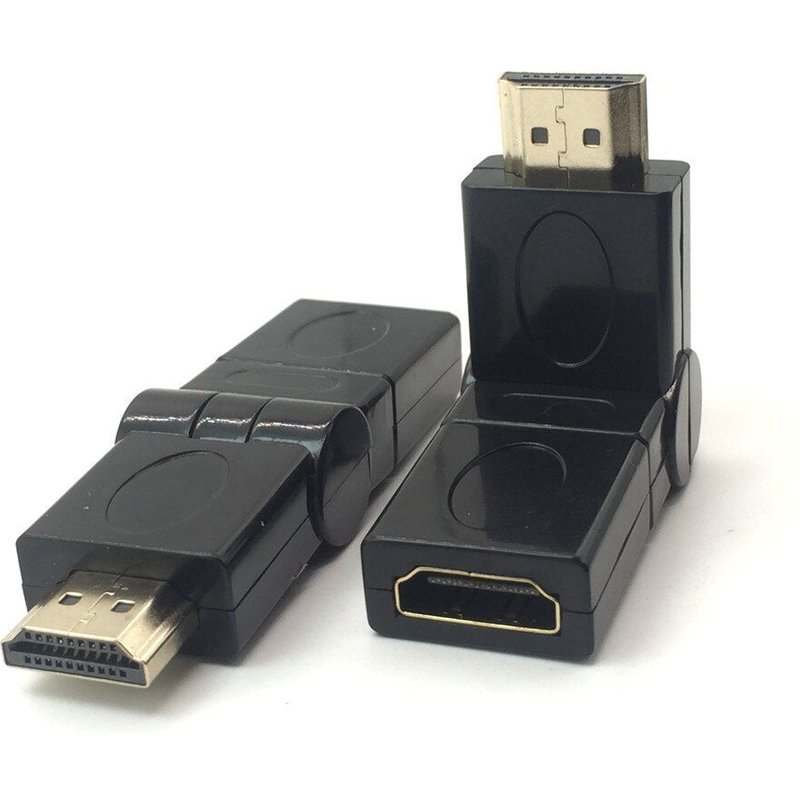 Adaptateur et convertisseur réglable mâle à femelle, Rotation de 90, 270 et 360 degrés, compatible HDMI