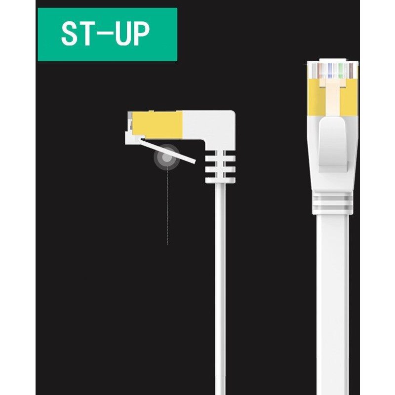 Câble Ethernet Cat6 Lan UTP Cat6 RJ 45, cordon de raccordement à angle droit à 90 degrés pour routeur d'ordinateur portable