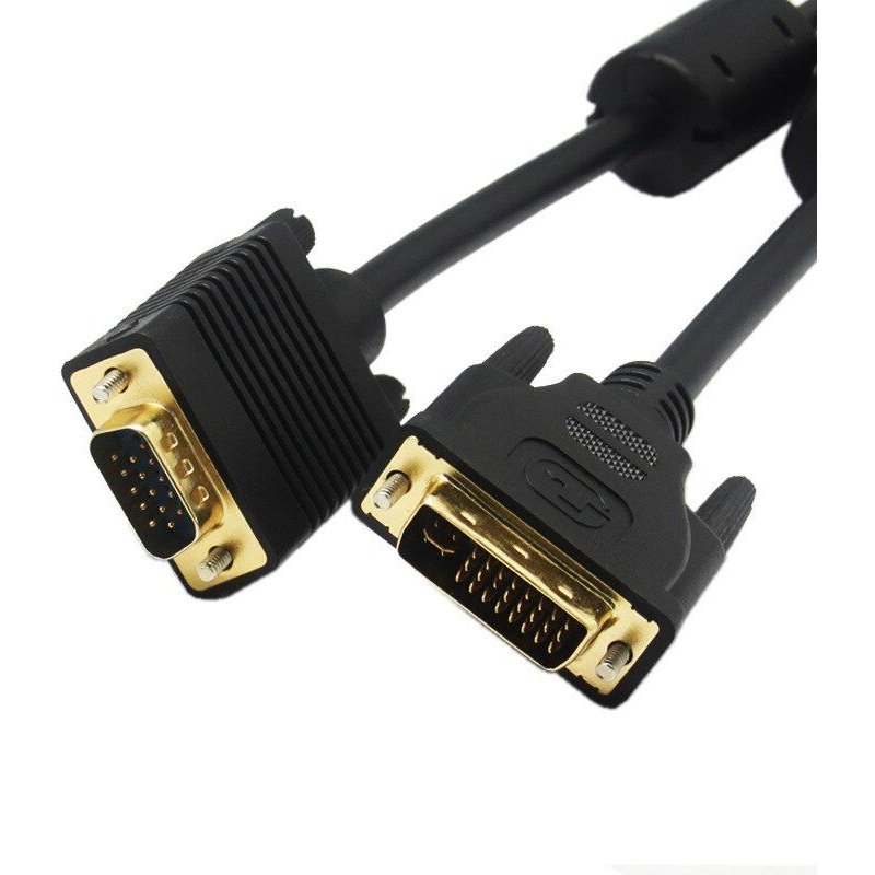 Adaptateur de câble DVI 24 + 5 vers VGA mâle vers VGA, convertisseur de câble vidéo numérique, moniteur PC, projecteur HDTV