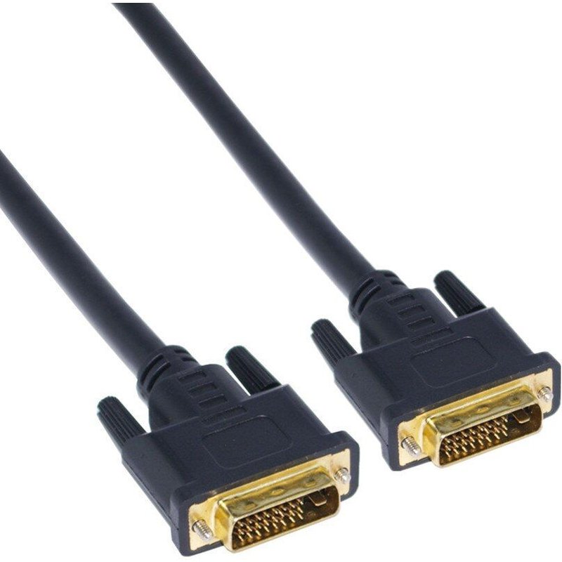 Câble d'extension vidéo numérique double lien 24 + 1 mâle/femelle avec Ferrites DVI D m, 0.5