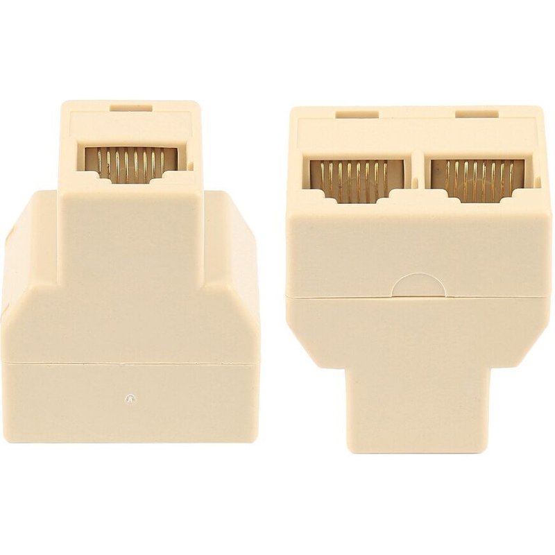 Répartiteur Rj45 1 à 2 ports femelle CAT5/6 LAN, connectique réseau Ethernet, adaptateur P15