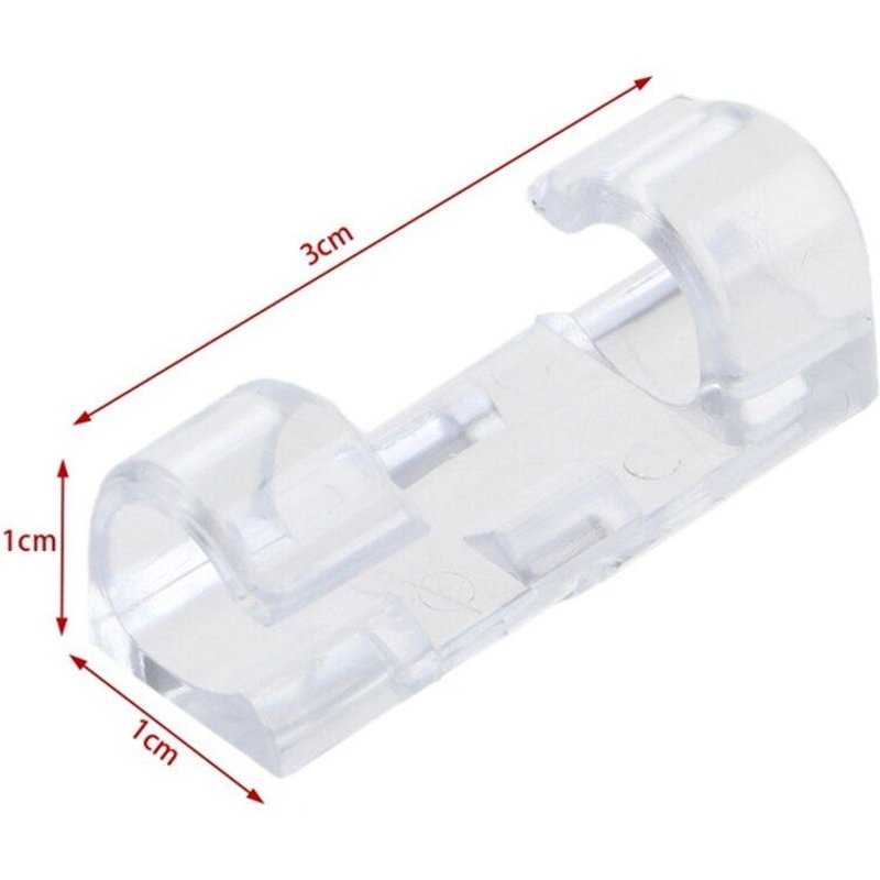 Organiseur de câbles USB, 40 pièces/lot, pinces pour bureau et poste de travail, support de gestion de câbles, ligne de données de charge