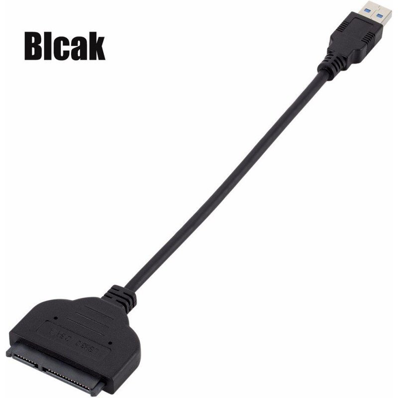 Câble adaptateur SATA vers USB 3.0 pour disque dur SSD ou HDD 2,5 pouces, nouvelle accessoire serial ATA III transfert jusqu'à 6 Gbps, prise 22 broches