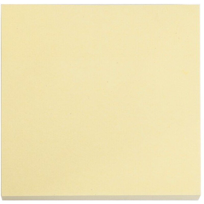 Bloc Notes autocollant 1 couleur 76x76mm, étiquette autocollante, signet, Point It, fournitures scolaires et de bureau, 100 feuilles