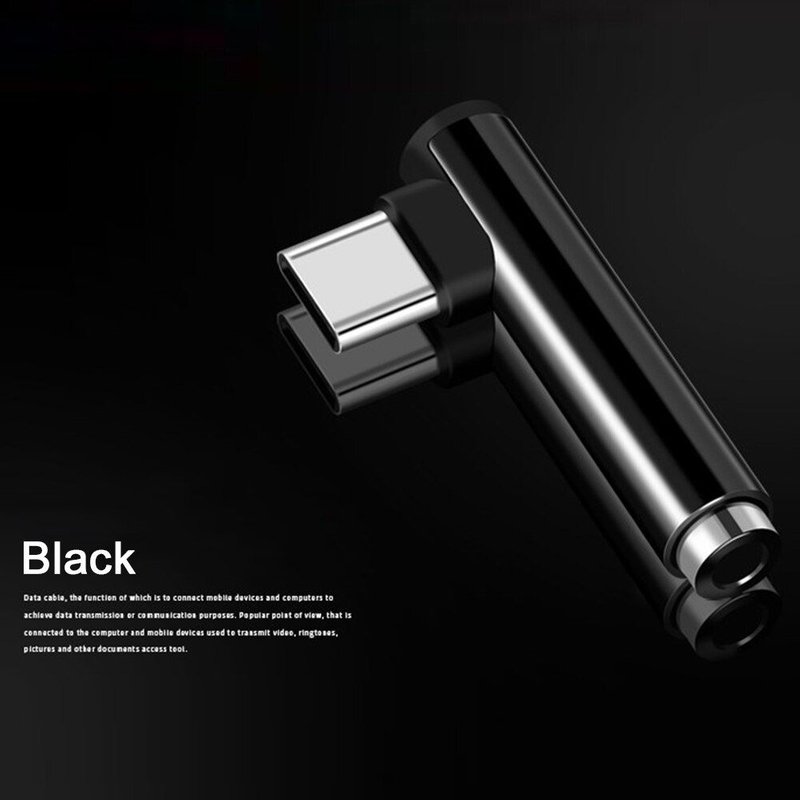 Câble Audio vers 2 en 1 Type C Jack 3.5mm, convertisseur et récepteur pour séparateur Audio 2020