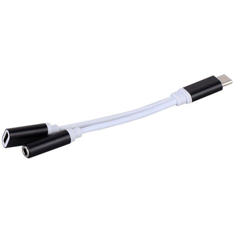 Câble Audio USB type c vers 2 en 1 Jack 3.5mm, convertisseur et récepteur pour séparateur Audio, nouveauté 2018