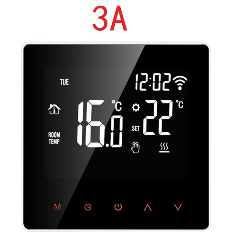 Thermostat WiFi intelligent, contrôleur de température, écran tactile LCD, pour chauffage électrique au sol, chaudière à eau et à gaz, télécommande Tuya