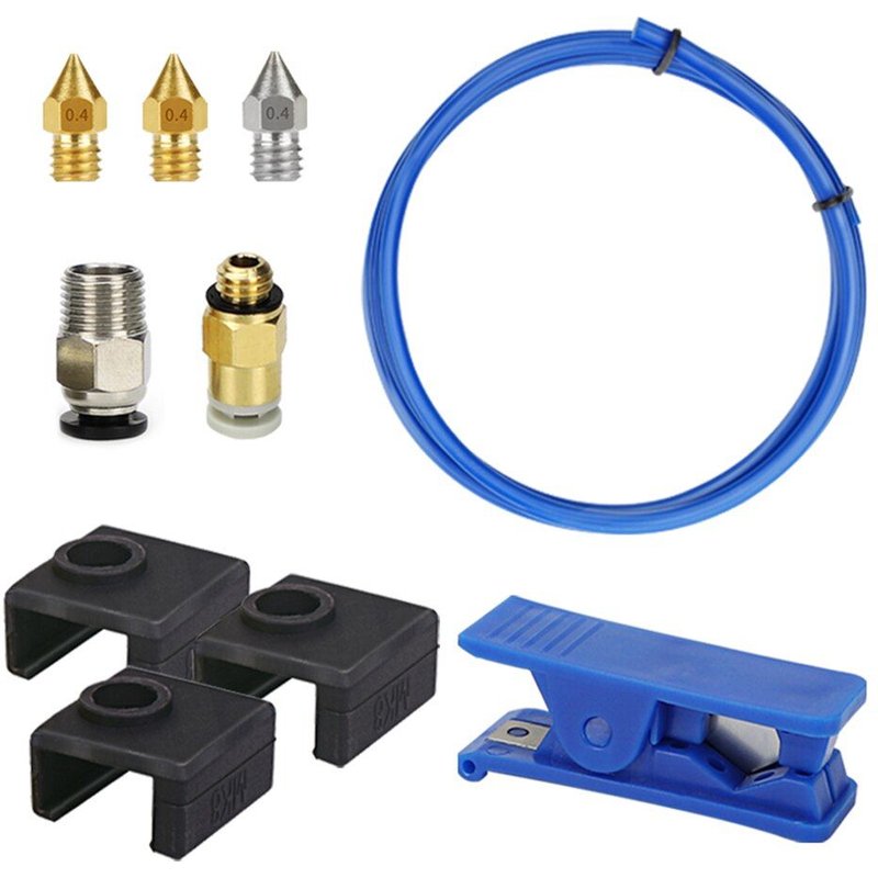 Tubes capricorne pour imprimante 3D, 10 pièces, connecteurs pneumatiques, Tube en PTFE, manchon en Silicone pour Ender