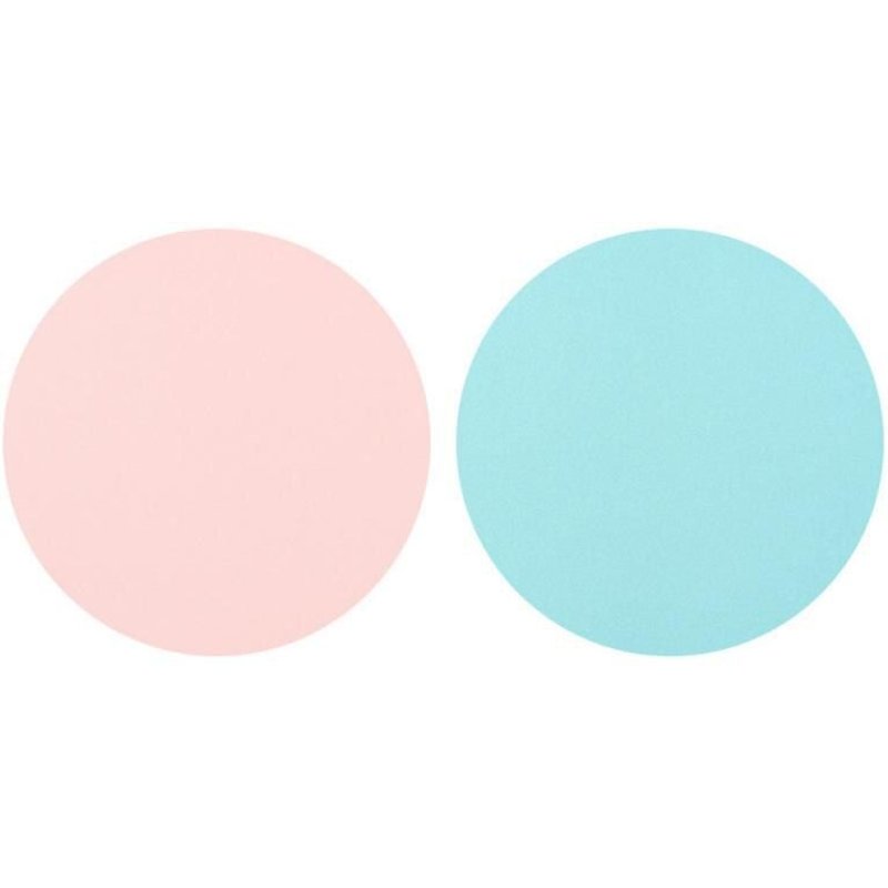 Tapis de souris Double face en cuir PU, imperméable, rond, pour bureau, ordinateur portable, cadeau de la saint valentin, 1 pièce