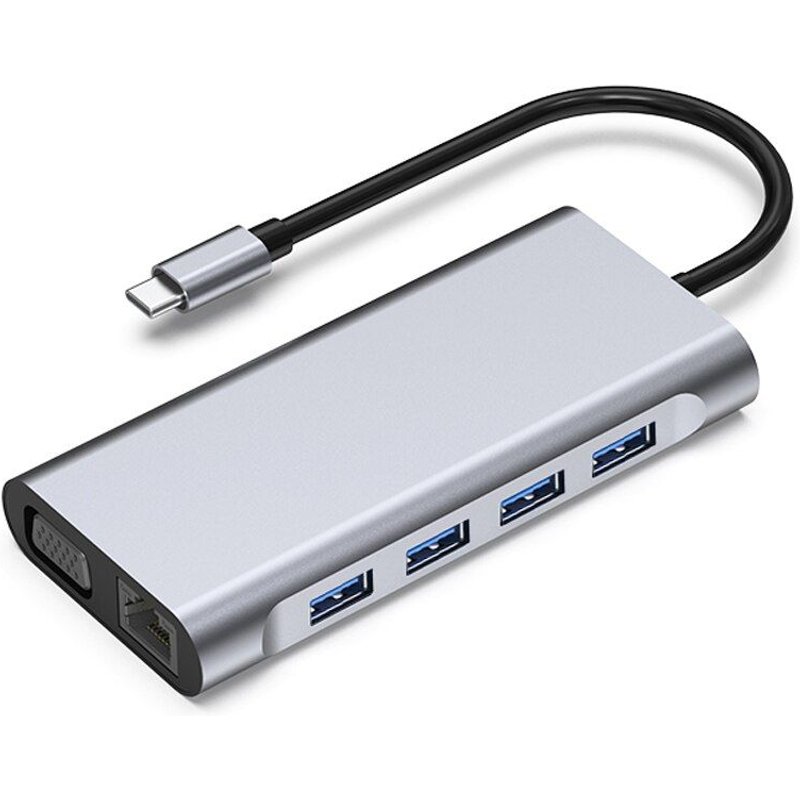 HUB USB C PD 100W adaptateur de charge rapide, Station d'accueil multi ports de Type C