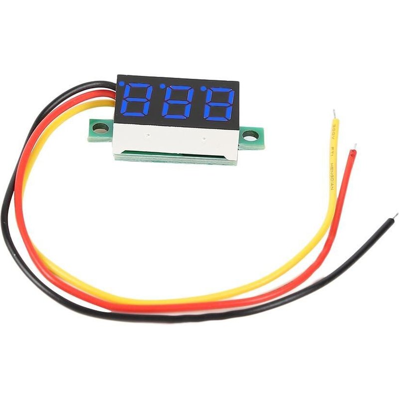 Voltmètre numérique de voiture à LED, 0.36 pouces, 12V, tension mètre, détecteur de tension réglable, testeur, moniteur, DC 4.7 32V, 2 fils