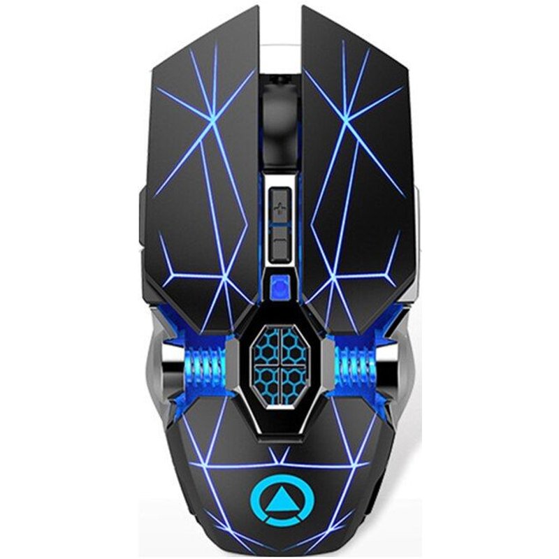 Souris de jeu sans fil 2.4 DPI, Rechargeable, silencieuse, rétroéclairée LED, USB, pour ordinateurs portables, 3200 ghz