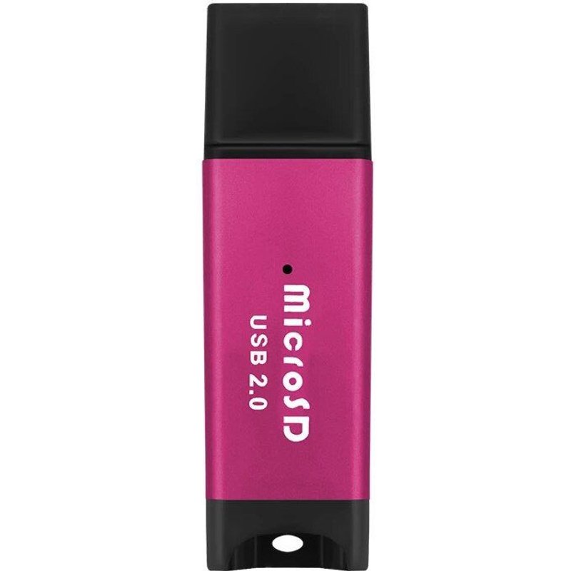 Lecteur de carte mémoire intelligent en alliage d'aluminium, adaptateur USB 2.0, haute vitesse, pratique, multifonction