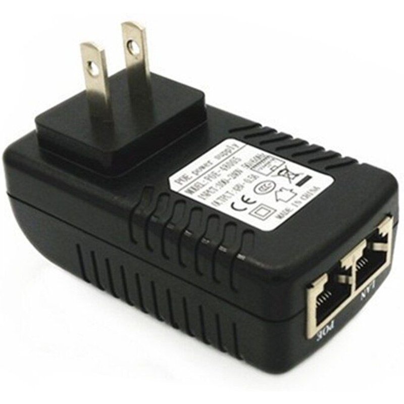 Injecteur POE 48V 24W pour caméra IP CCTV, sécurité, alimentation électrique, adaptateur Ethernet 0,5 a/2a, prise de téléphone US EU UK