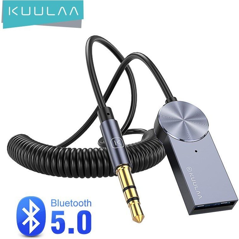 Adaptateur sans fil Bluetooth Aux pour voiture, Dongle USB vers Jack 3.5mm, câble de transmission Audio, musique, micro, mains libres, haut parleur automatique